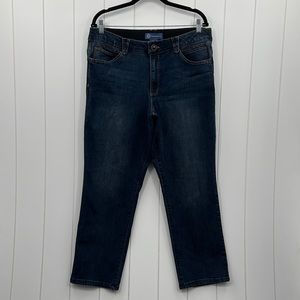 Democracy Ab Solution Denim Blue Jeans Size 16 Petite